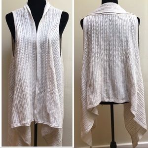 J.Jill Sleeveless Open Front Cardigan